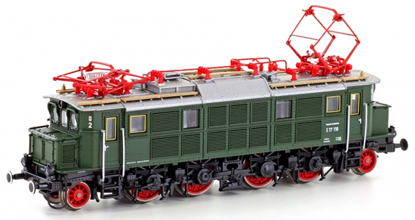 Kato HobbyTrain Lemke H2892S - German Electric Locomotive BR E17 of the DB, Green - Sound